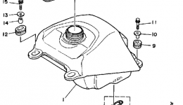 Топливный бак для квадроцикла YAMAHA BLASTER (YFS200A)1990 г. 