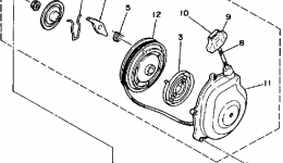 Starter (Alt - Parts) for квадроцикла YAMAHA MOTO-4 (YFM250B)1991 year 