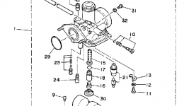 Carburator для квадроцикла YAMAHA YFA1D1992 г. 