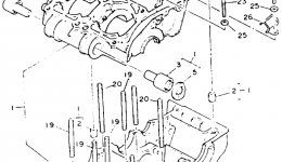 Крышка картера для квадроцикла YAMAHA BANSHEE (YFZ350E)1993 г. 