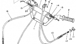 Handlebar - Wire for квадроцикла YAMAHA YTM225DXN1985 year 