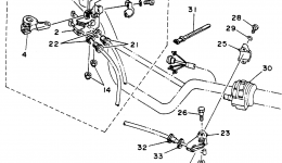 Handle Switch Lever для квадроцикла YAMAHA BLASTER (YFS200F)1994 г. 