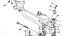 Handle Switch Lever for квадроцикла YAMAHA WARRIOR (YFM350XT)1987 year 