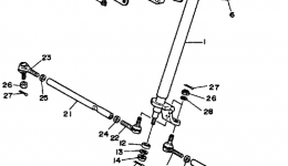 Steering для квадроцикла YAMAHA BIG BEAR 4WD (YFM350FWW)1989 г. 