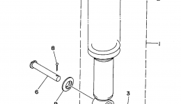 Rear Suspension для квадроцикла YAMAHA TIMBERWOLF 2WD (YFB250G_MN)1995 г. 