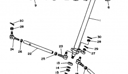 Steering для квадроцикла YAMAHA BANSHEE (YFZ350G_MN)1995 г. 