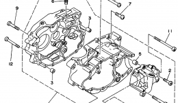 Крышка картера для квадроцикла YAMAHA TIMBERWOLF 4WD (YFB250FWF)1994 г. 