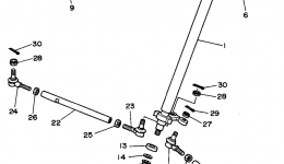 Steering для квадроцикла YAMAHA BANSHEE (YFZ350G)1995 г. 