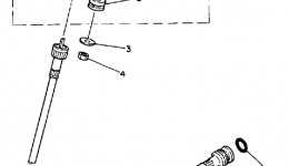 Измерительные приборы для квадроцикла YAMAHA MOTO-4 (YFM250A)1990 г. 