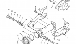 REAR ARM for квадроцикла YAMAHA BRUIN 250 2WD (YFM25BV)2006 year 