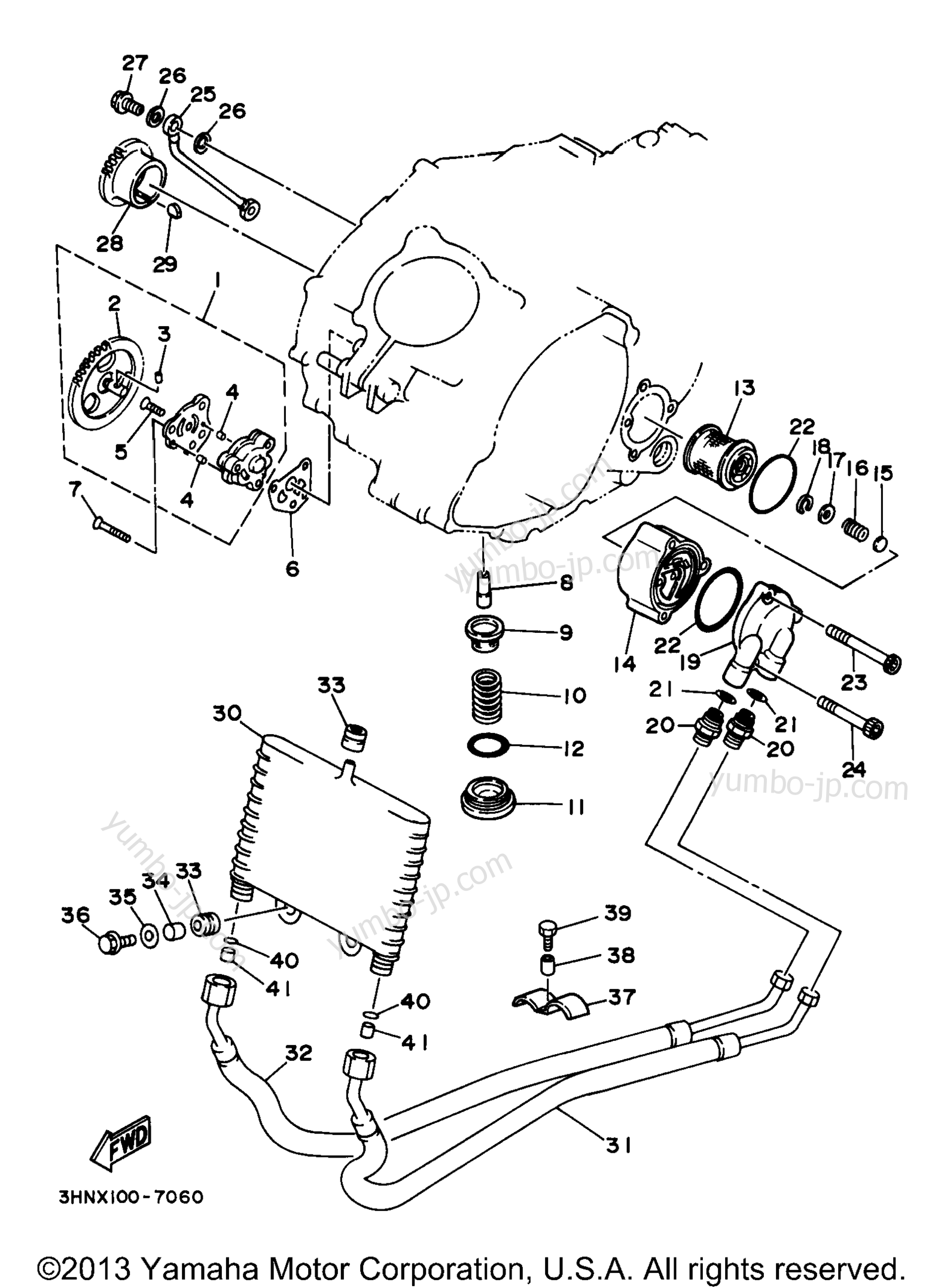 Масляный насос для квадроциклов YAMAHA BIG BEAR 4WD (YFM350FWJ_) 1997 г.