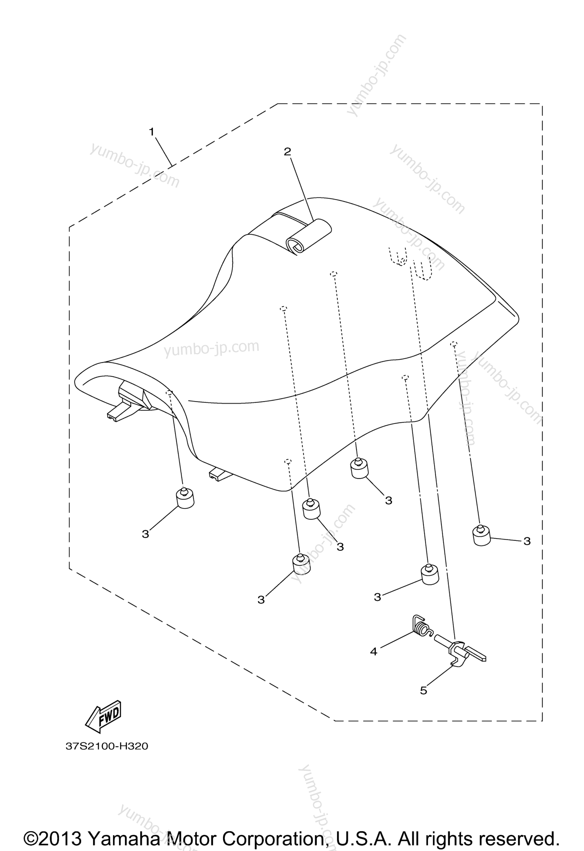 SEAT for ATVs YAMAHA GRIZZLY 450 4WD HUNTER (YFM45FGHZ) 2010 year