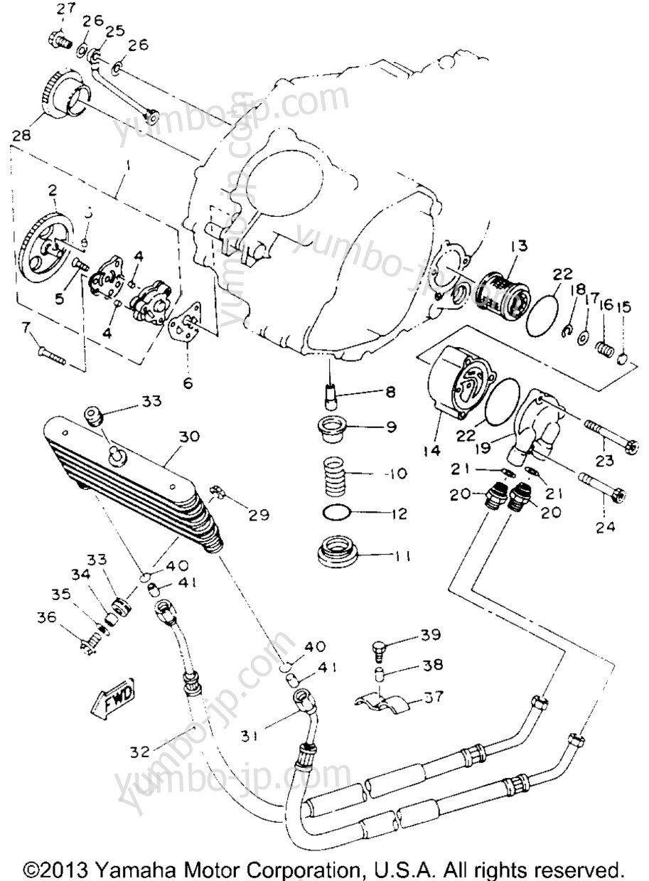 Масляный насос для квадроциклов YAMAHA KODIAK 4WD (YFM400FWE_) 1993 г.