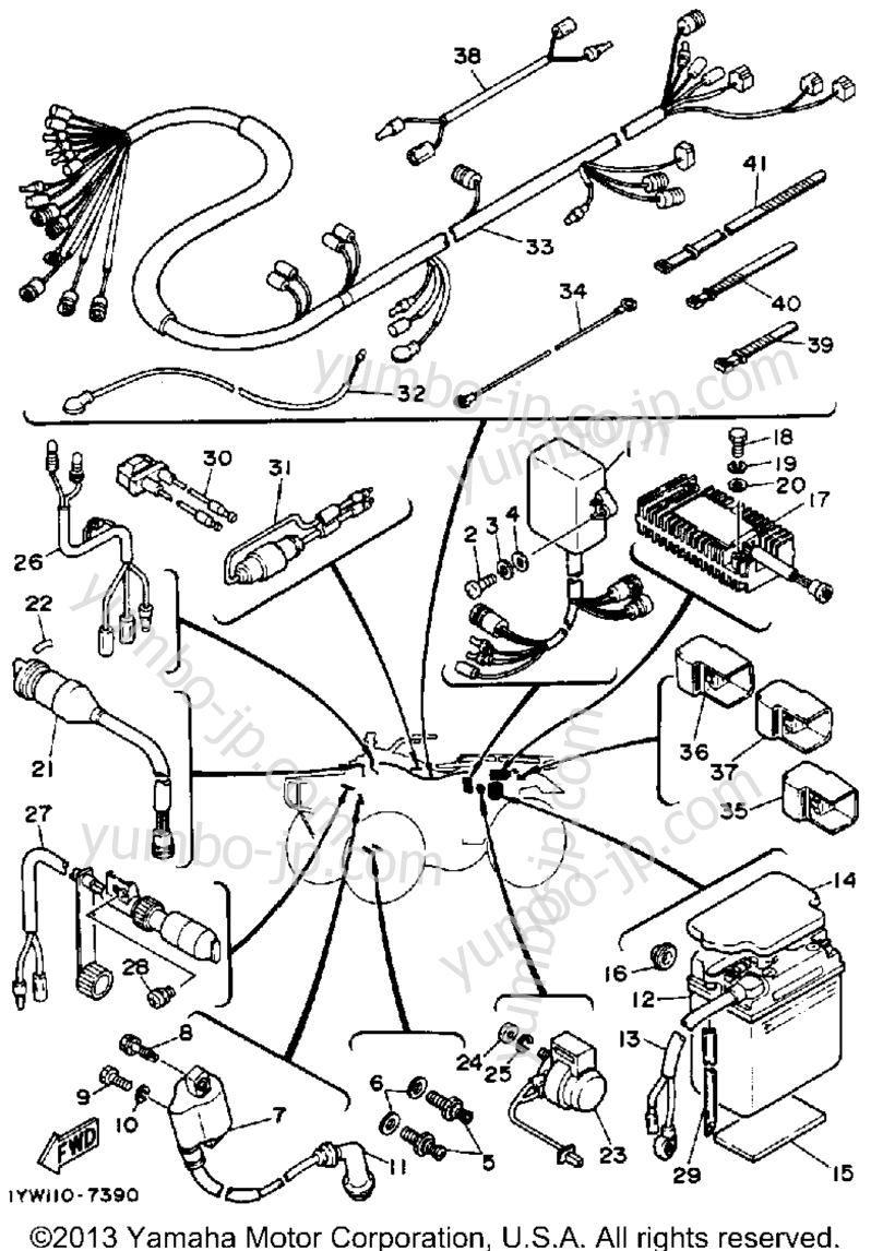 Electrical 1 для квадроциклов YAMAHA MOTO-4 (YFM350ERT) 1987 г.