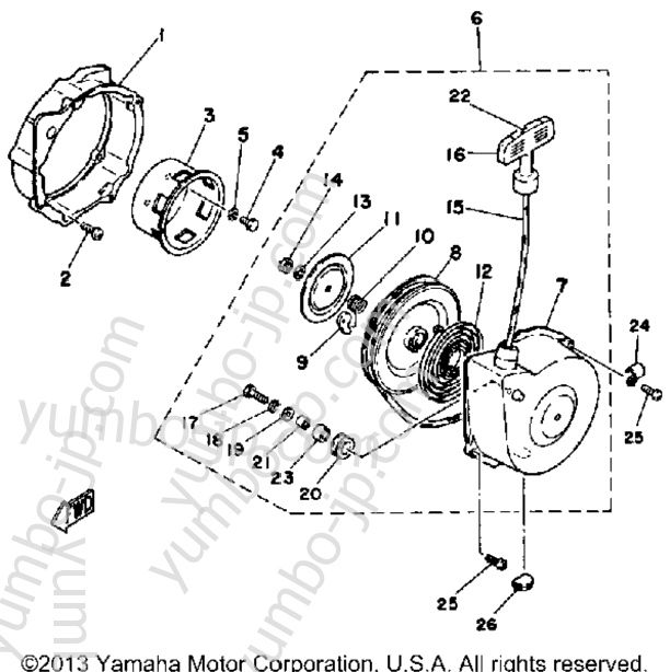 Starter Yt125g - H - J для квадроциклов YAMAHA YT125H 1981 г.