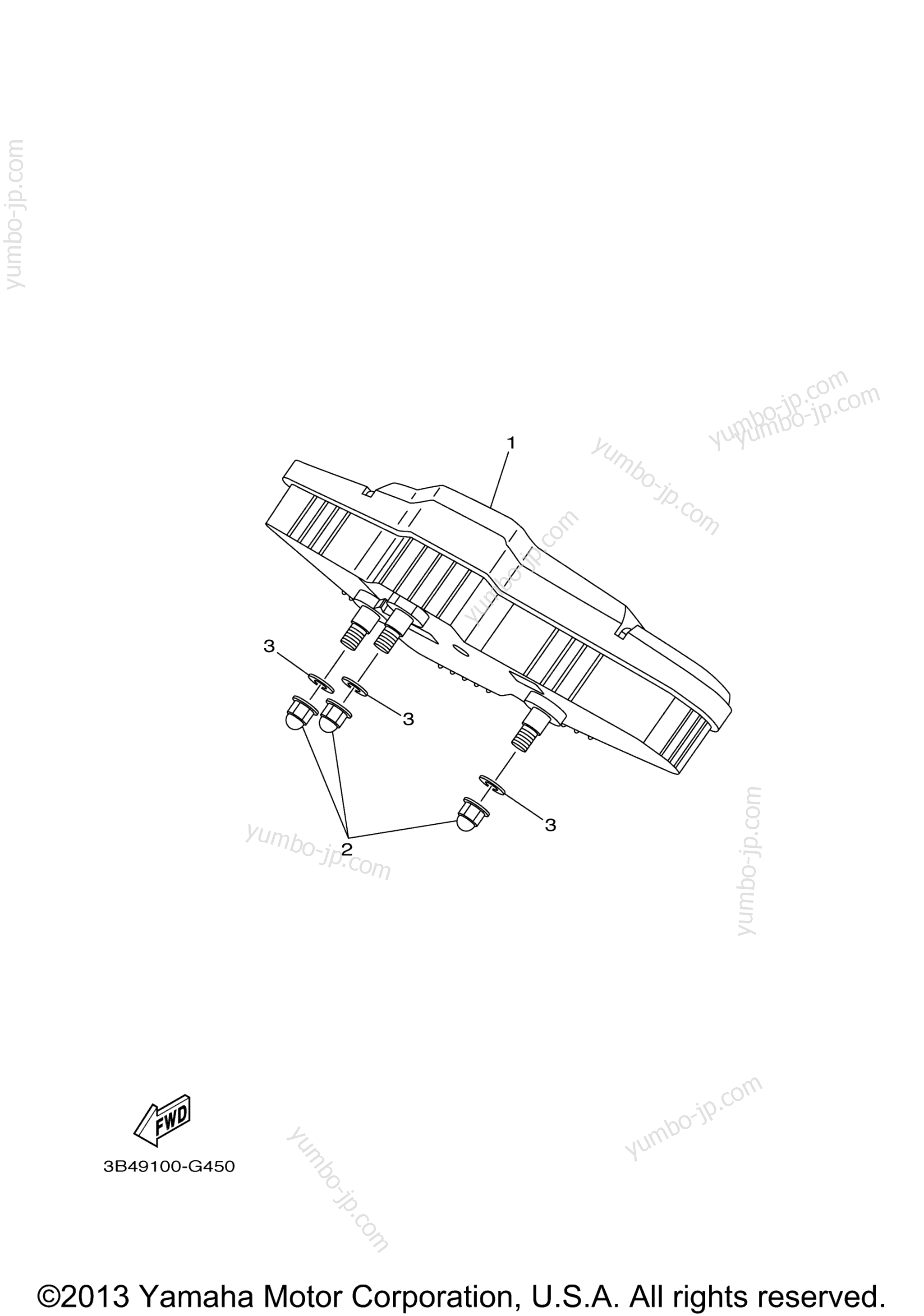 METER for ATVs YAMAHA GRIZZLY 700 EPS 4WD HUNTER (YFM7FGPHD) 2013 year