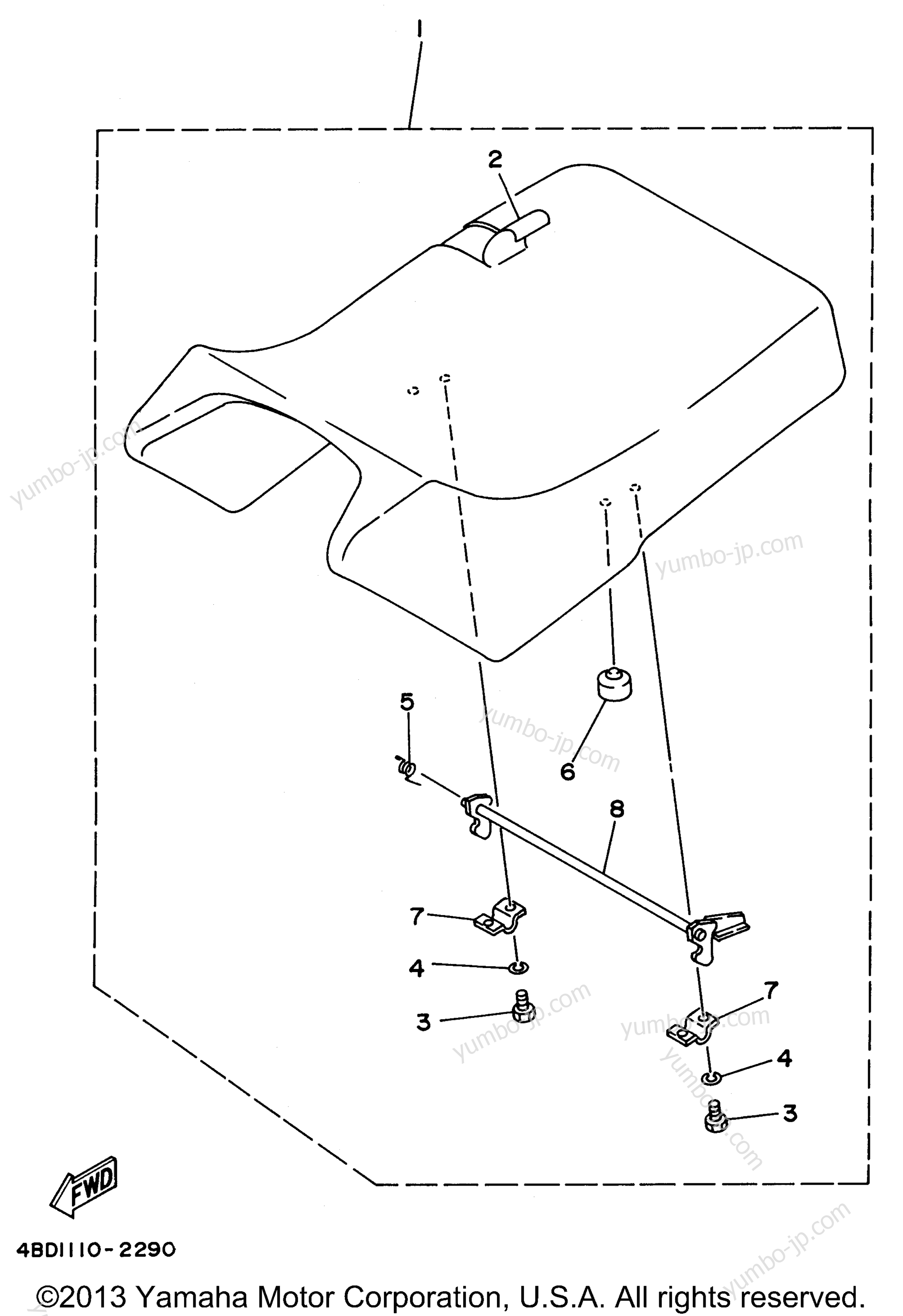 SEAT for ATVs YAMAHA TIMBERWOLF 2WD (YFB250FWH) 1996 year