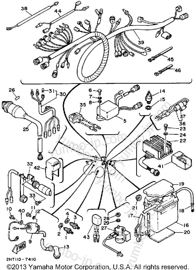 Electrical 1 для квадроциклов YAMAHA MOTO-4 (YFM225T) 1987 г.