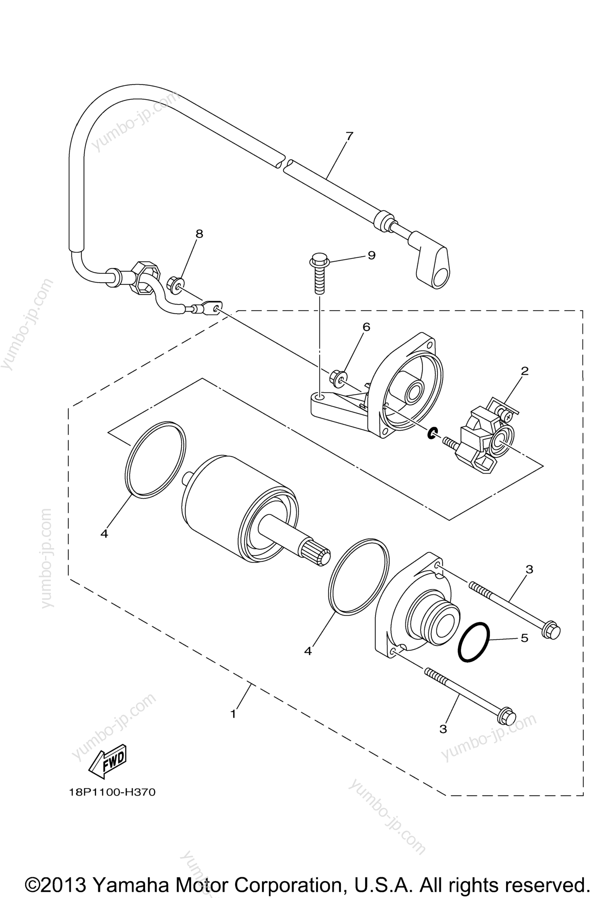 STARTING MOTOR для квадроциклов YAMAHA YFZ450X SPECIAL EDITION (YFZ450XSEA) 2011 г.