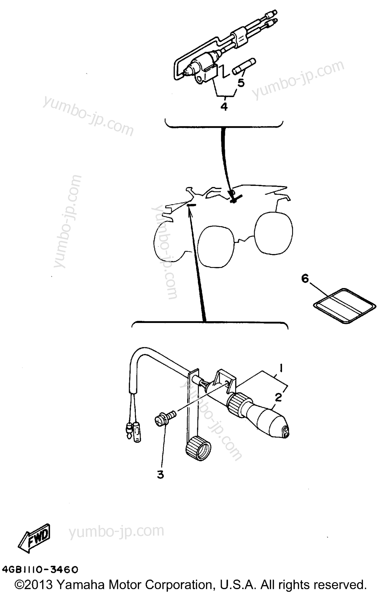 Alternate (Electrical) для квадроциклов YAMAHA KODIAK 4WD (YFM400FWF_) 1994 г.