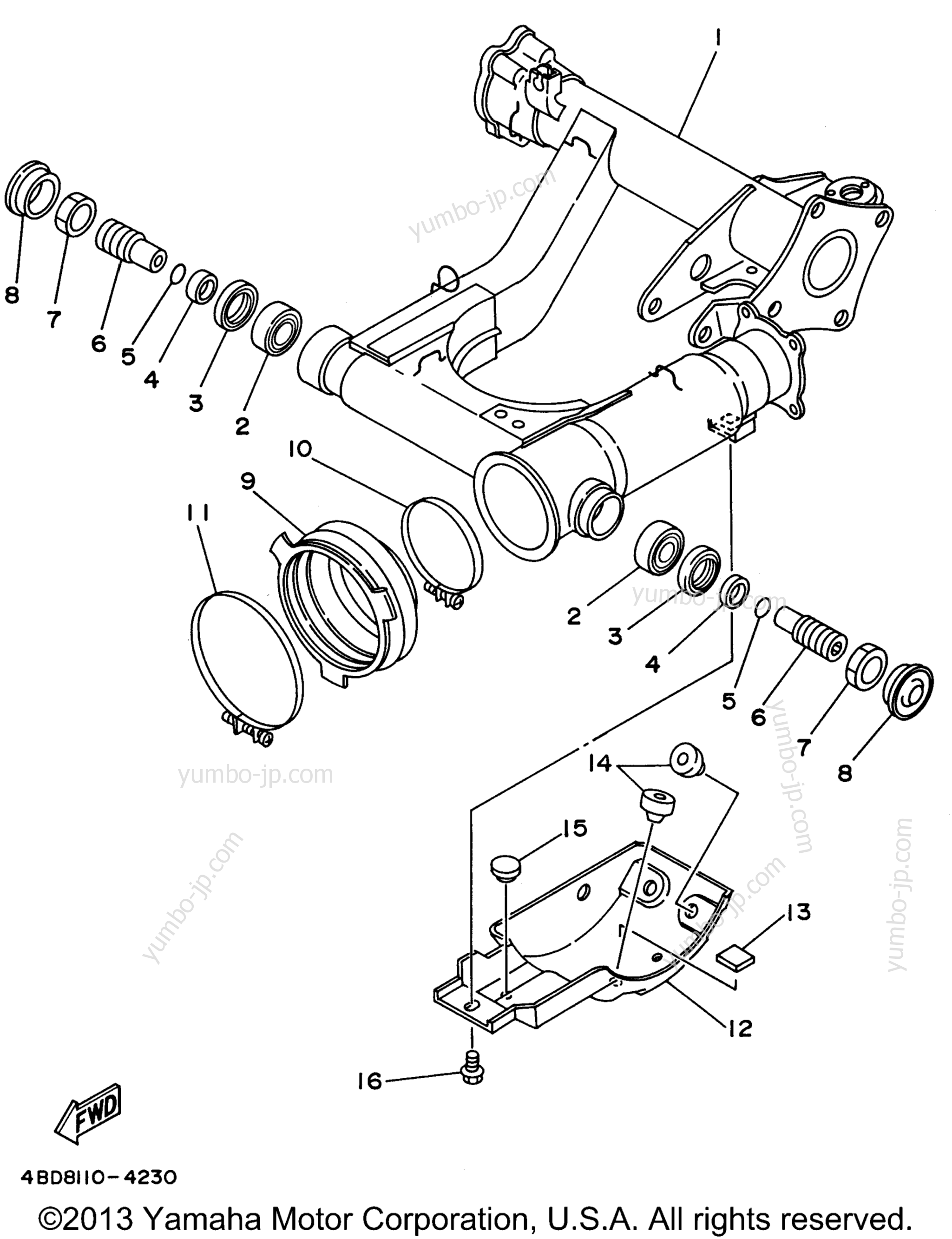 REAR ARM для квадроциклов YAMAHA YFB250UH_M 1996 г.