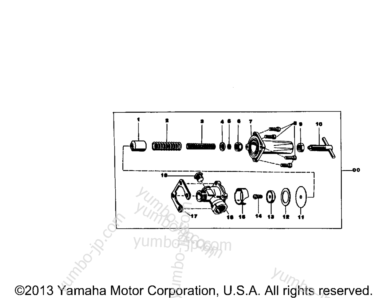 3_4 for ATVs YAMAHA YFP350U ATTACHMENTS (PS50) 1987 year