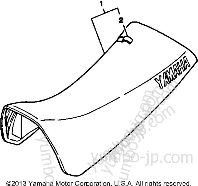 SEAT для квадроциклов YAMAHA BLASTER (YFS200B_MN) 1991 г.