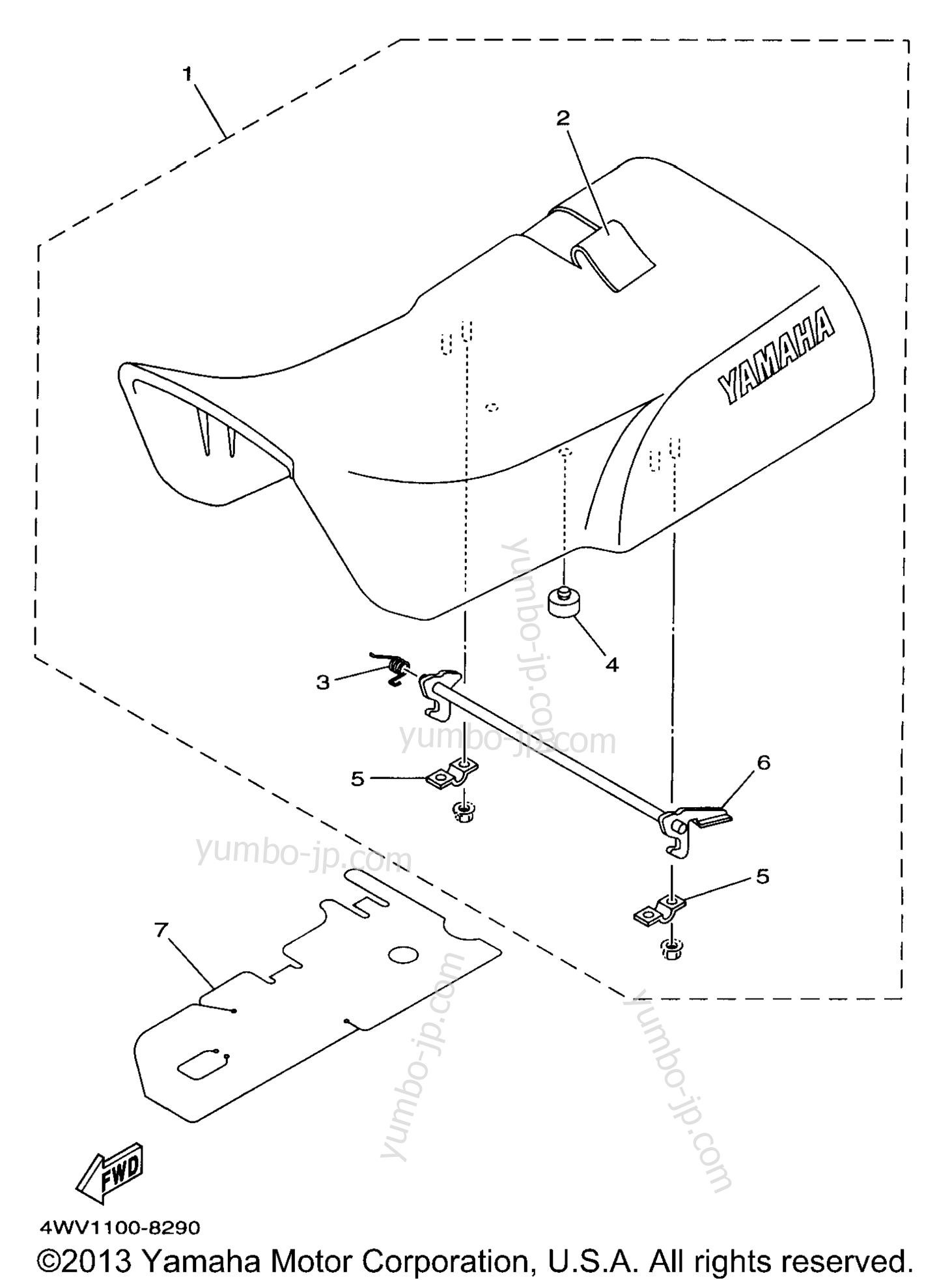 SEAT for ATVs YAMAHA GRIZZLY (YFM600FWAK) 1998 year