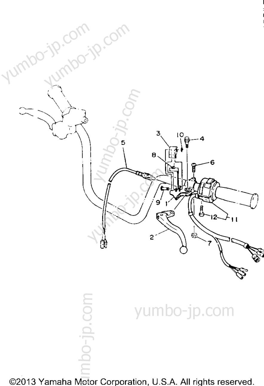 Handle Switch - Lever for ATVs YAMAHA BREEZE (YFA1F) 1994 year