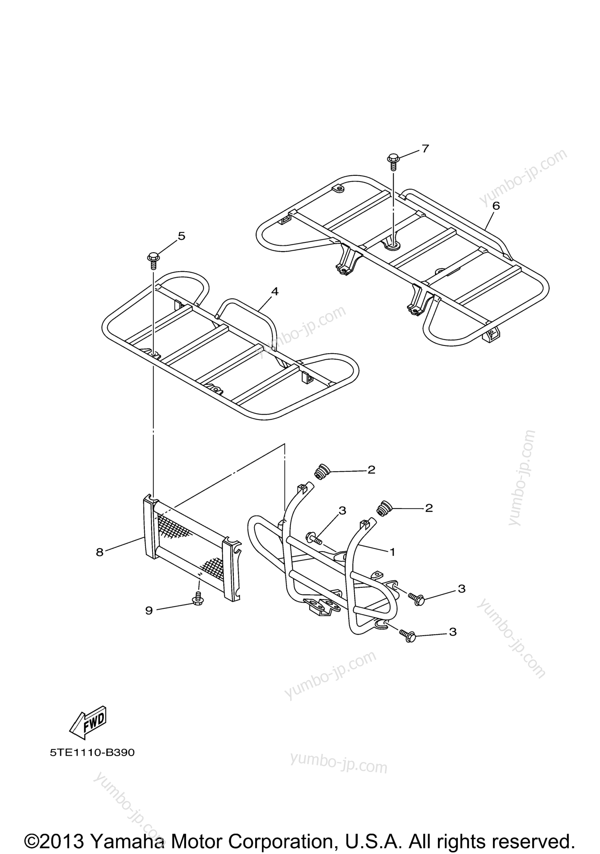 Guard for ATVs YAMAHA KODIAK 400 2WD (YFM4AS) 2004 year