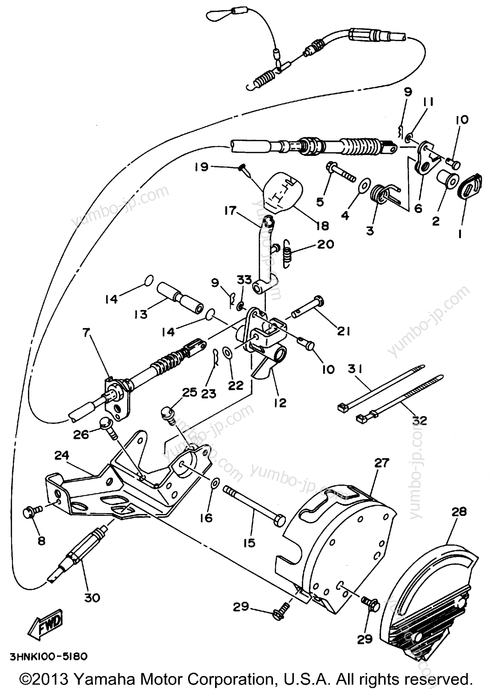 Shifter для квадроциклов YAMAHA BIG BEAR 4WD (YFM350FWG_) 1995 г.