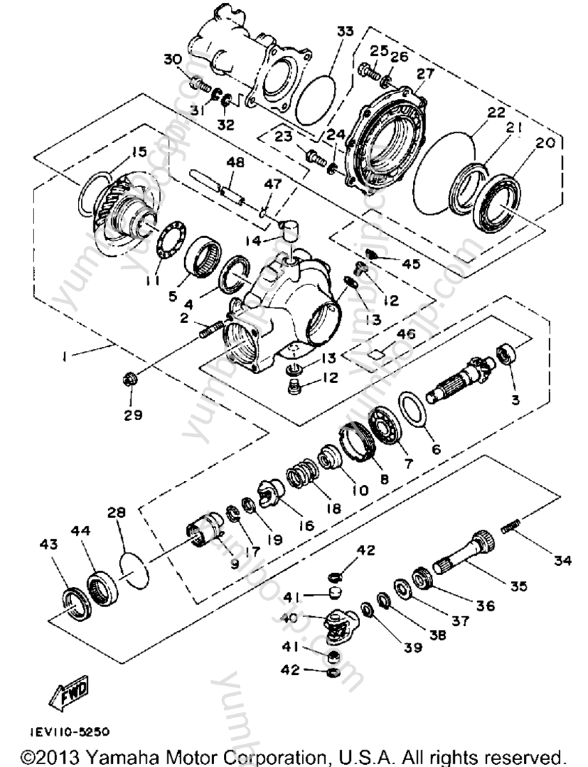 DRIVE SHAFT для квадроциклов YAMAHA YTM225DRS 1986 г.