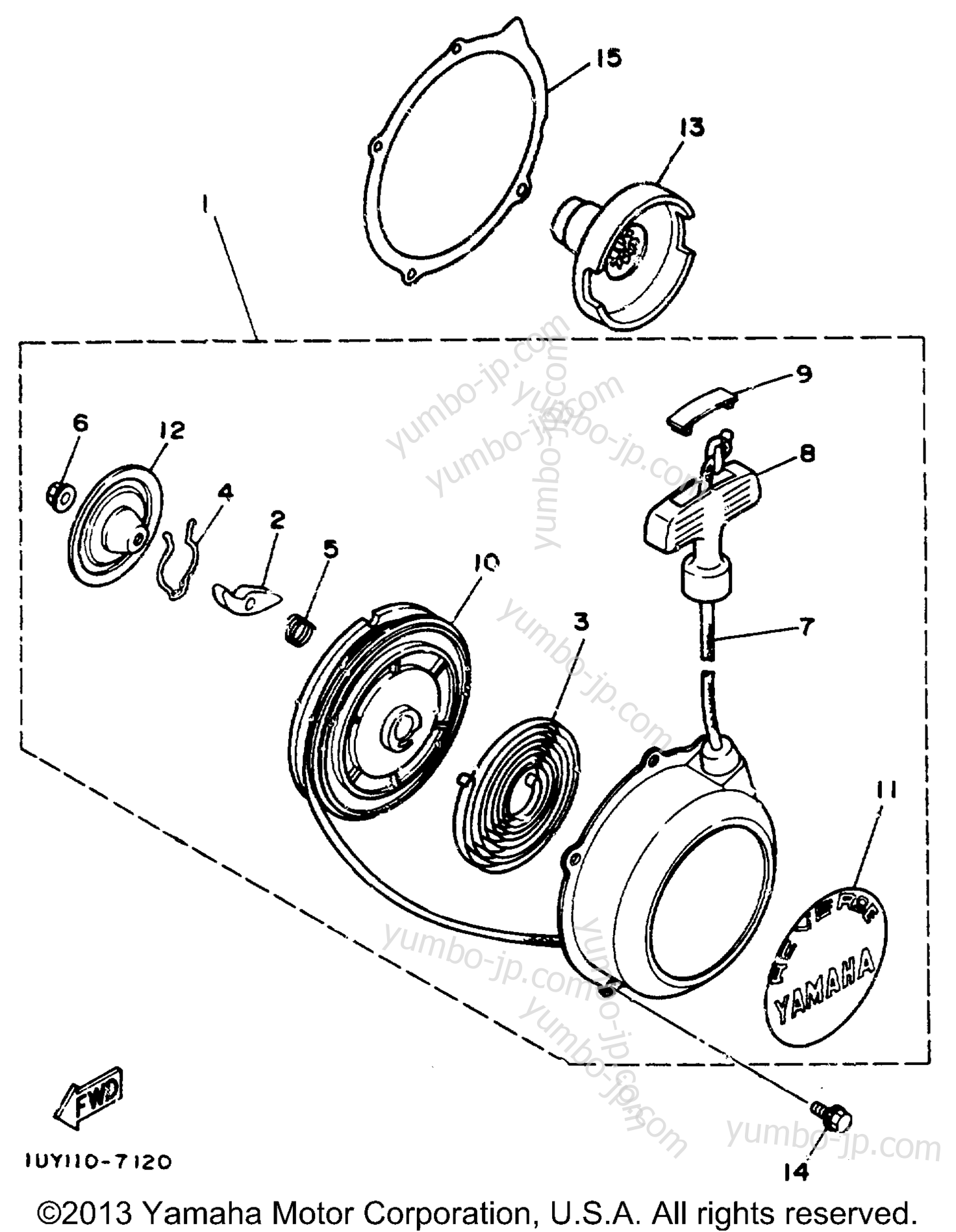 Starter (Alternate Parts) для квадроциклов YAMAHA BIG BEAR 4WD (YFM350FWD_) 1992 г.
