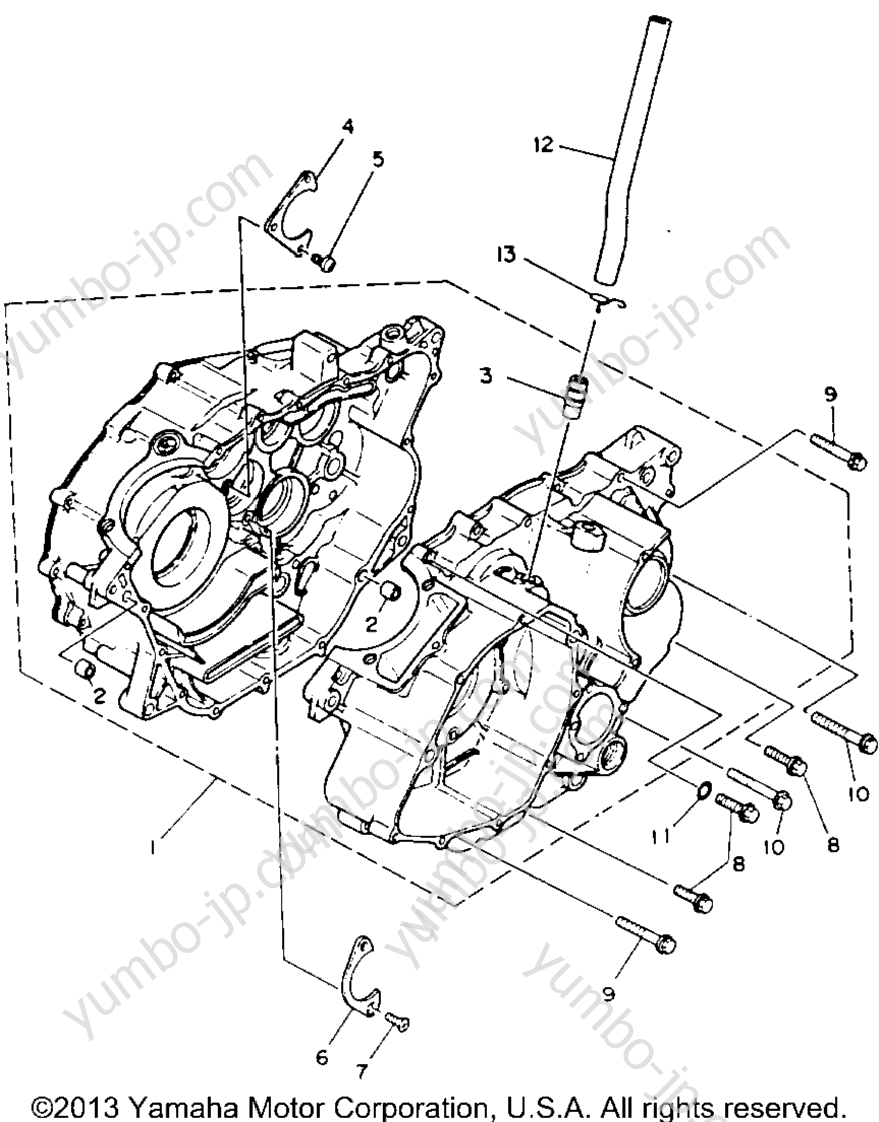 Крышка картера для квадроциклов YAMAHA WARRIOR (YFM350XB_M) 1991 г.