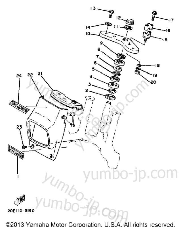 Steering для квадроциклов YAMAHA YT175K 1983 г.