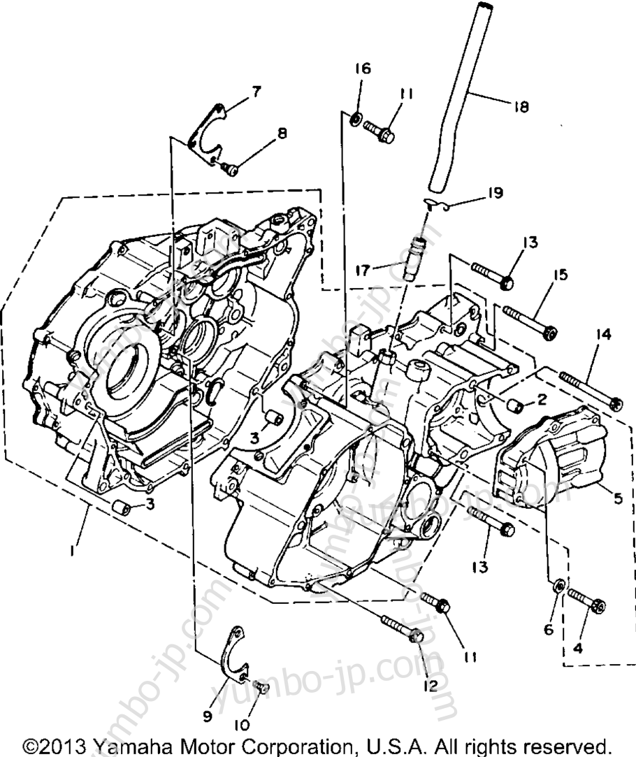 Крышка картера для квадроциклов YAMAHA BIG BEAR 4WD (YFM350FWD) 1992 г.
