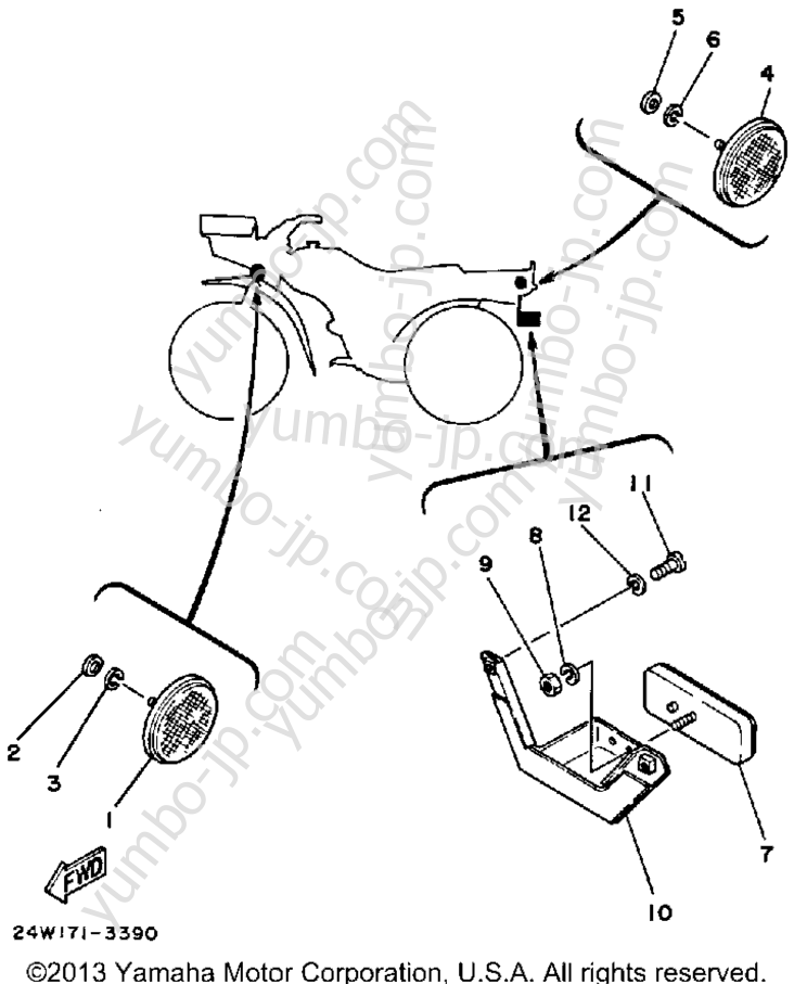 Electrical 2 для квадроциклов YAMAHA YTM200ERN 1985 г.