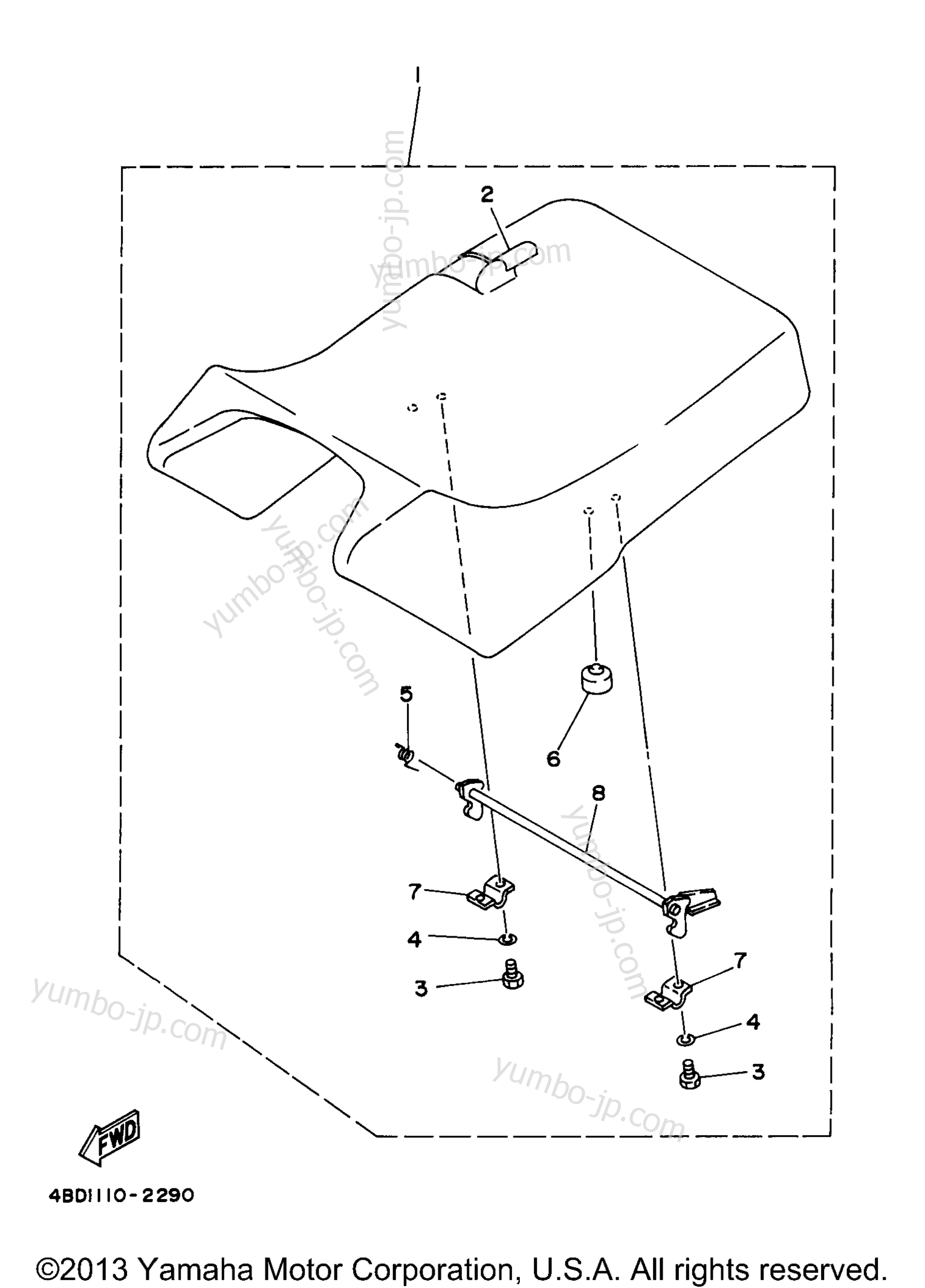 SEAT for ATVs YAMAHA TIMBERWOLF 2WD (YFB250UJ_M) 1997 year