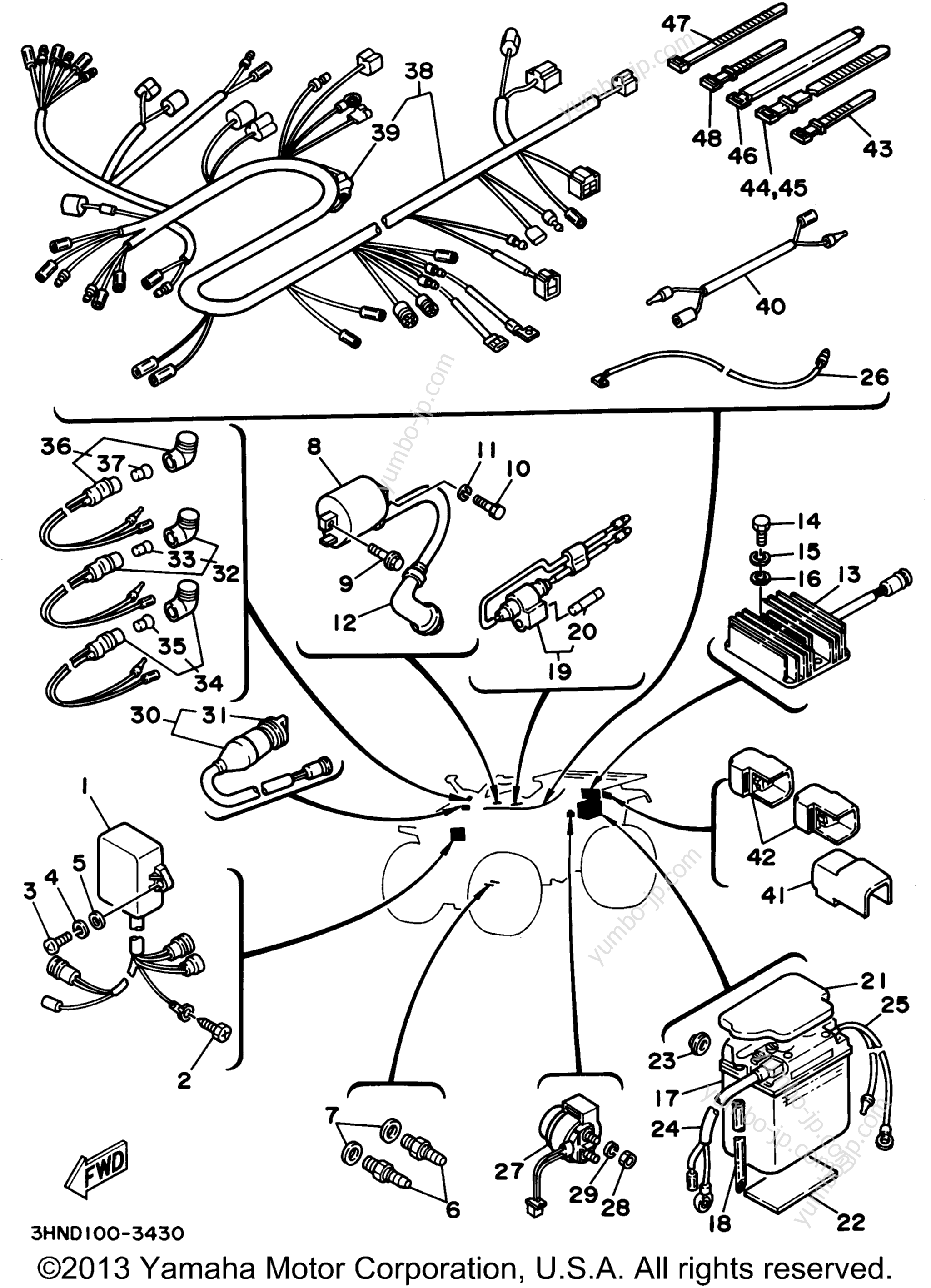 Electrical 1 для квадроциклов YAMAHA BIG BEAR 4WD (YFM350FWF) 1994 г.
