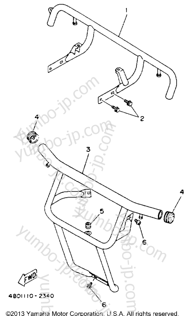 Gaurd for ATVs YAMAHA YFB250E_MN 1993 year