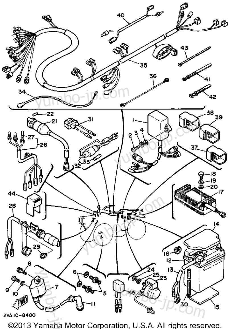 Electrical 1 для квадроциклов YAMAHA MOTO-4 (YFM350ERU) 1988 г.