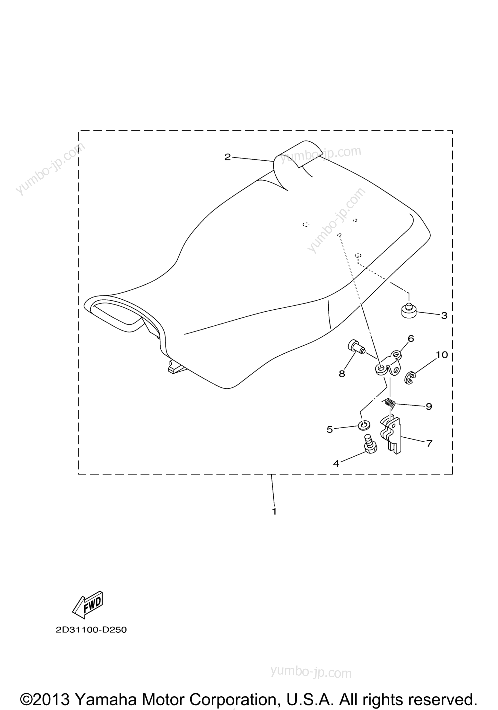 SEAT for ATVs YAMAHA GRIZZLY 80 (YFM80GV) 2006 year