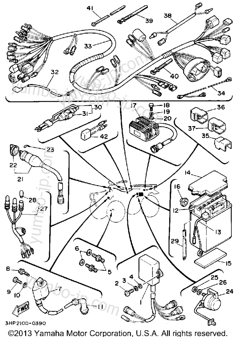 Electrical 1 для квадроциклов YAMAHA MOTO-4 (YFM350ERD) 1992 г.