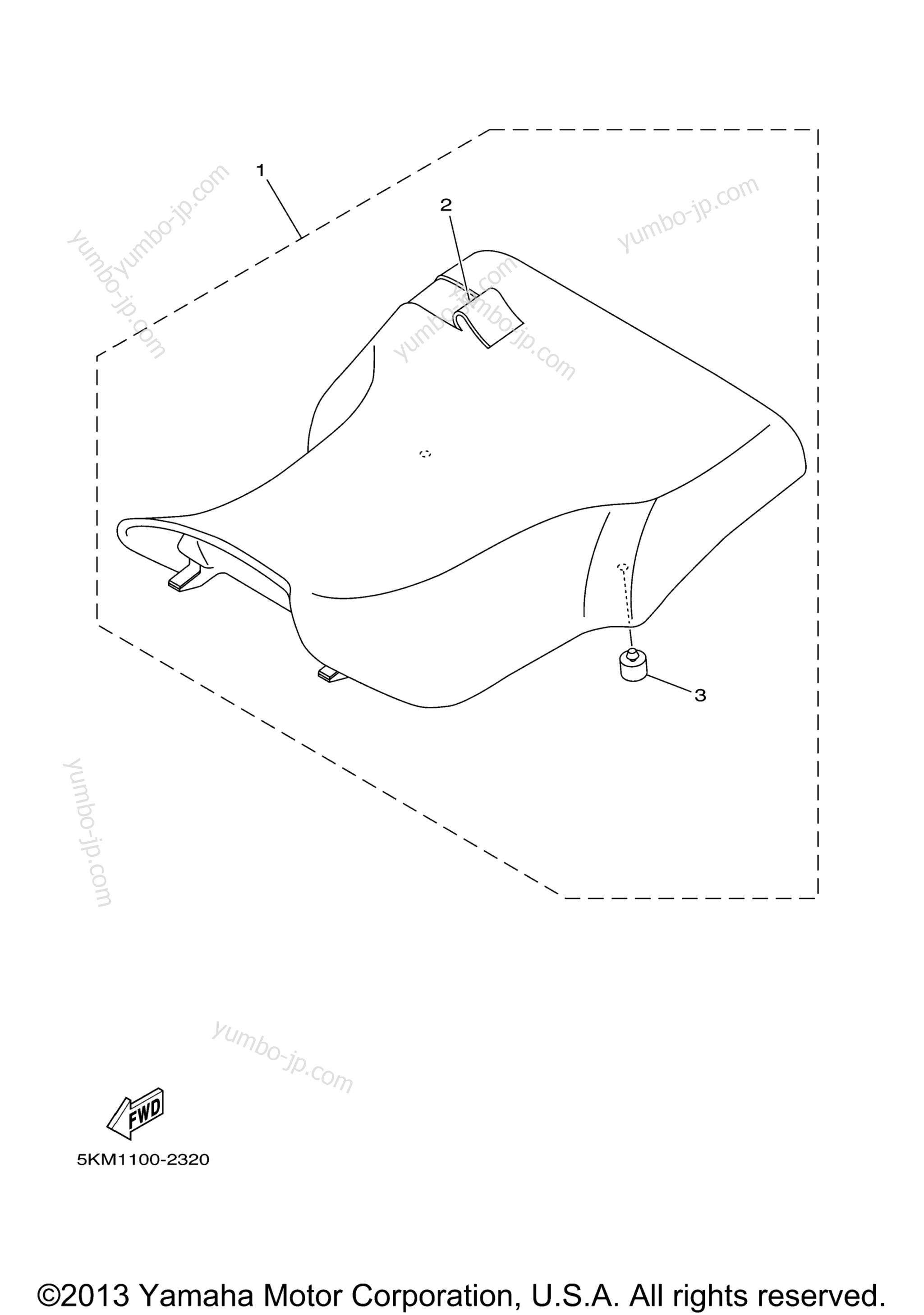 SEAT for ATVs YAMAHA GRIZZLY 660 HUNTER (YFM66FAHT) 2005 year