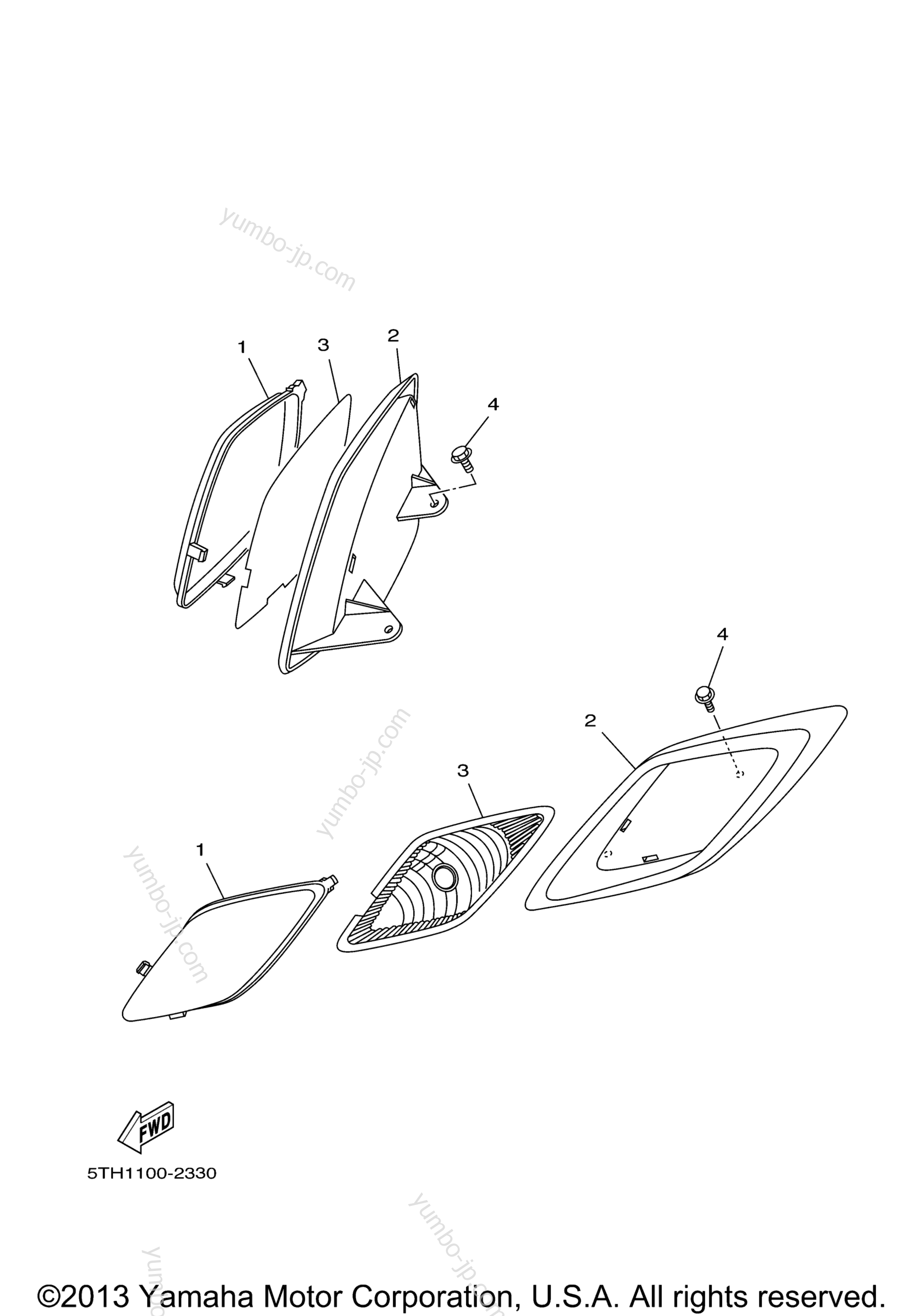 HEADLIGHT for ATVs YAMAHA RAPTOR 80 (YFM80RXGY) 2008 year