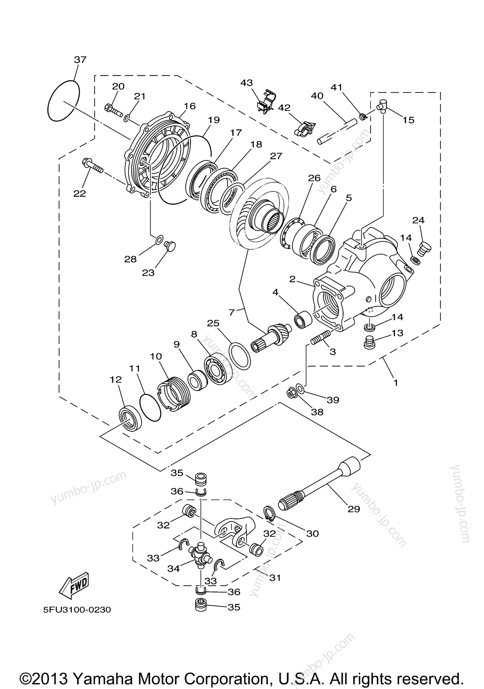 DRIVE SHAFT для квадроциклов YAMAHA BIG BEAR 4WD REALTREE X-TRA (YFM400FHN) 2001 г.