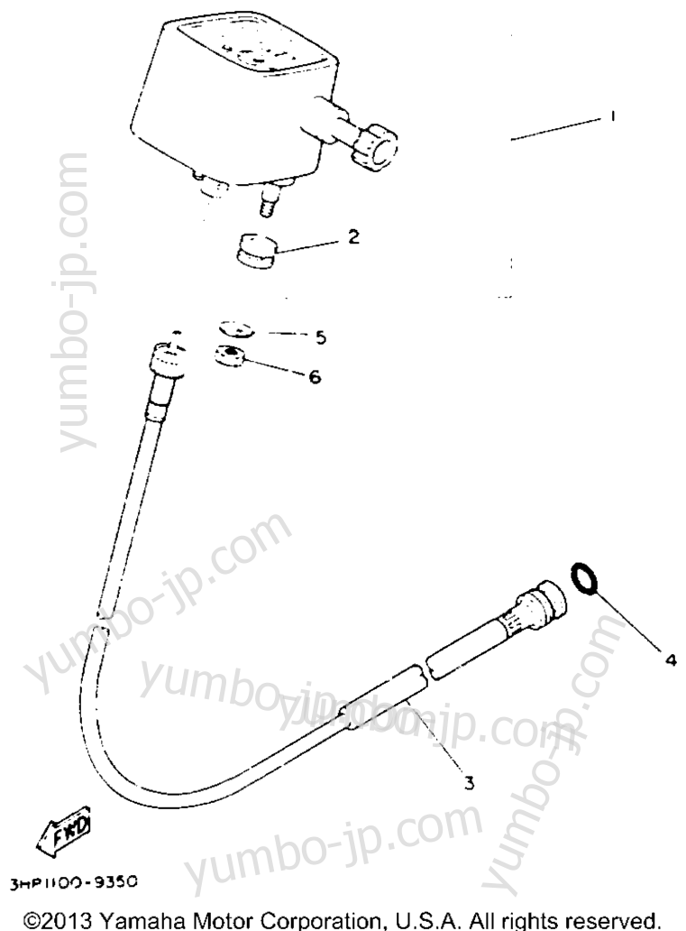 Измерительные приборы для квадроциклов YAMAHA MOTO-4 (YFM350ERE) 1993 г.