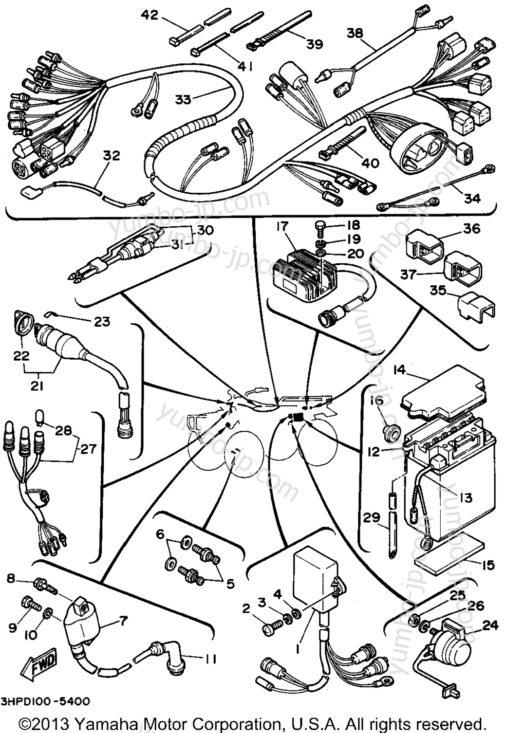 Electrical 1 для квадроциклов YAMAHA MOTO-4 (YFM350ERG) 1995 г.