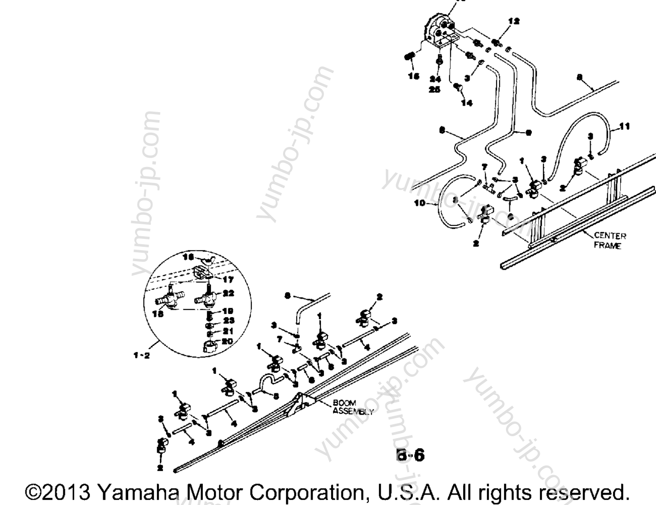 B24 Liquid System for ATVs YAMAHA YFP350U ATTACHMENTS (B24) 1987 year