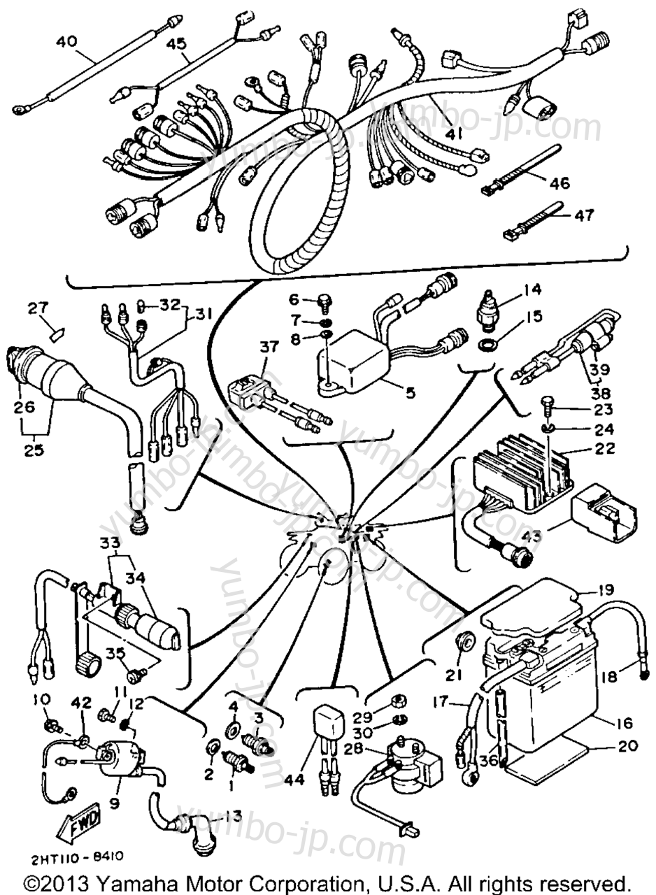 Electrical 1 для квадроциклов YAMAHA MOTO-4 (YFM225U) 1988 г.